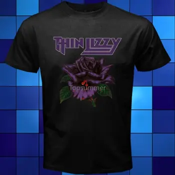 Nauja Thin Lizzy Black Rose Roko Legenda Vyrų Marškinėliai