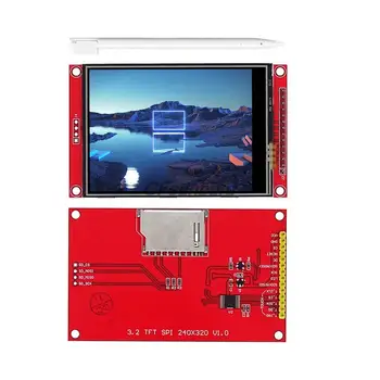 3.2 colių 320*240 SPI Serijos TFT LCD Modulis Ekranas su lietimui Vairuotojo IC ILI9341 už MCU