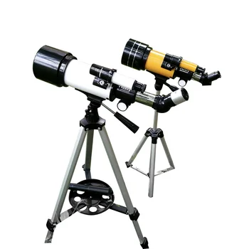 70mm Astronomijos Refrakciją Teleskopas su Trikoju 70300 Teleskopas Astronominė Suaugusiems Vaikams