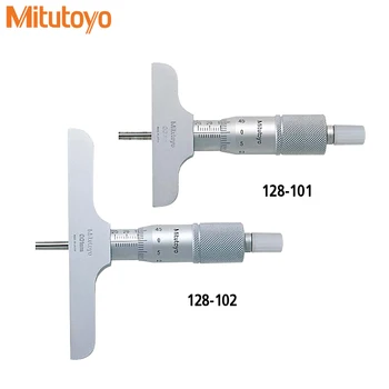 Japonija Mitutoyo mechaninė gylis staliuko 128-101 102 103 104 decibelų 0.01 mm matavimo strypas 4mm