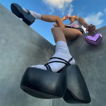 Prekės Ženklo Dizainas Pleišto Kulniukai Nėrinių Atidaryti Tne Sexy Sandalai Plius Dydis-35~43 Platforma Punk Vasaros Paplūdimio Šalies Moterų Aukšto Kulno, Sandalas
