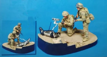 1/35 miniatiūros šiuolaikinės Amerikos ir sprogstamųjų-tvarkymo robotas (neįskaitant ėsdinimo) Dervos Modelio Rinkinio pav Nemokamas Pristatymas