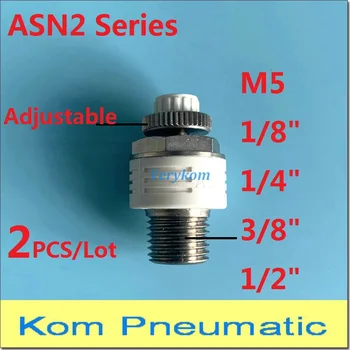 Pneumatiniai Duslintuvo SMC Tipas ASN2 Serijos Dozavimo Vožtuvas Su Duslintuvas Reguliuojama Išmetamųjų dujų Sklendės Užrakto ASN2-M5 ASN2-02 ASN2-03
