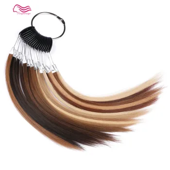 100% europos plaukų spalva žiedas / color diagramos kosher perukas , žydų perukai , spalvos žiedas , spalvų paletę nemokamas pristatymas