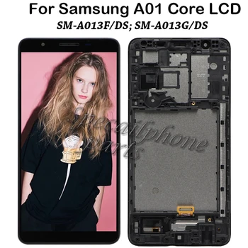 Samsung galaxy A01 Core LCD SM-A013G A013F A013 A013M/DS LCD Ekranas Jutiklinis Ekranas Su Frame skaitmeninis keitiklis Pakeisti Asamblėja