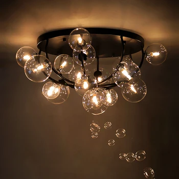 Šiaurės Burbulas LED sieniniai šviestuvai, lempos, miegamojo stiklo Liustra apšvietimo armatūra valgomasis kambarys, restoranas, Kabančių lempų Šviestuvas