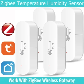Tuya ZigBee Smart Temperatūros Ir Drėgmės Jutiklis Baterija ZigBee 