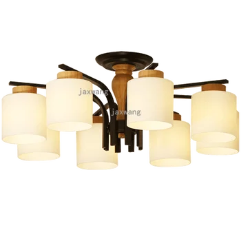 Amerikos Lubų Šviesos diodų (LED Kambarį Lempos Medžio masyvo Kambario Lubų Lempa Miegamojo Lempa Restoranas Asmenybės Lubų Šviesos Deco