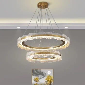 Šviestuvai LED pakabukas lempa, Modernūs, prabangūs Krištolo Žiedai gyvenamojo Kambario, Valgomojo, Miegamojo Turas Virtuvės Dekoro Patalpų Šviesos Žibintai