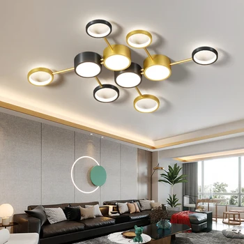 Šiuolaikinės asmenybės dizaino molekulinės formos LED akrilo lubų lempa gyvenamojo kambario, miegamojo, virtuvės, vaikų kambario salė apšvietimas