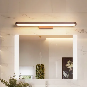 Šiuolaikinių led veidrodis šviesos vonios kambarys šviesos Miegamojo Lovos 110V-220V Rudos spalvos LED Sconce sienos lempos, Praėjimų Apšvietimui apdailos wandlamp