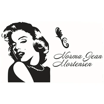 Marilyn Monroe Portretas Sienos Lipdukai 3D Vinilo Sienų Lipdukai Namų Puošybai Mergina Miegamasis Kino Žvaigždės Plakatas Tapetai 70*50 CM