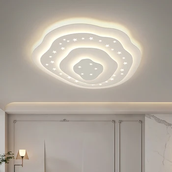 Naujas, Modernus Nordic Stiliaus LED Šviestuvo Gyvenimo Kambario, Miegamojo, Valgomojo Kithchen Lubų Lempa Balta Ripple Dizainas Žvaigždžių Šviesos