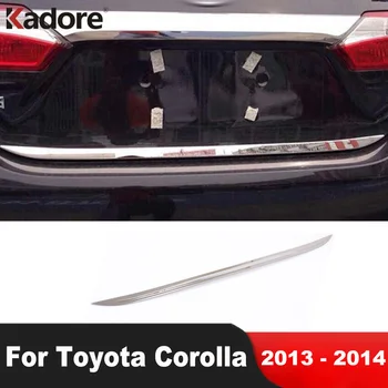 Galiniai Bagažo Skyriaus Dangtis Padengti Apdaila Toyota Corolla 2013 2014 Nerūdijančio Plieno Bagažinės Uodega Durų Liejimo Juostelės Automobilių Optikos Reikmenys
