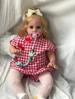22 Colių Maggie Bebe Atgimsta 3D Lėlės Dažytos Odos Bebe Atgimsta muñecas atgimsta muñecas para niñas bebe atgimsta