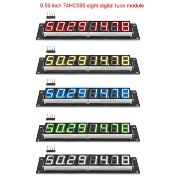 Skirti 0,56 Colių 8-bitų LED Ekranas Vamzdis Modulis 74HC595 8-bitų Skaitmeninis Vamzdžio Modulis Raudonas/žalias/geltonas/mėlynas/balta Arduino Skaitmeninės Vamzdis