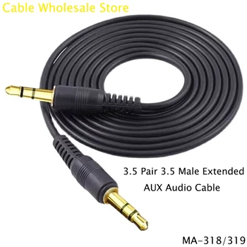 3.5 Porų, 3.5 Male Pratęstas AUX Audio Line Automobilių Ausinių Garsiakalbio Plug Stereo Papildomas Laidas 3.5 mm Plug And Play Jack Kabelis