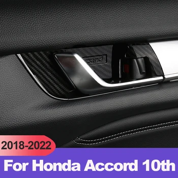 Honda Accord X 10 2018-2021 2022 Interjero Vidinis ABS Durų Rankena Sugauti Padengti Apdaila Įdėjimas Decal Skydelis Automobilių Reikmenys