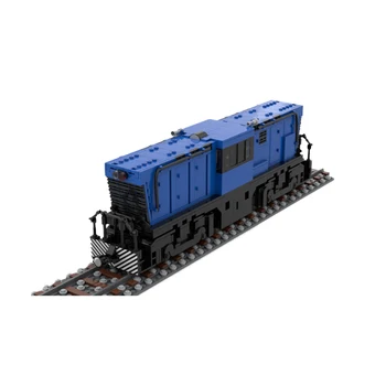SS Heavy Rail CR-8XT Mėlyna Didelių Krovinių Dyzelinis Lokomotyvas Statybinių Blokų Surinkimas Modelis Plytų Ekranas Kūrybos Vaikams, Žaislai