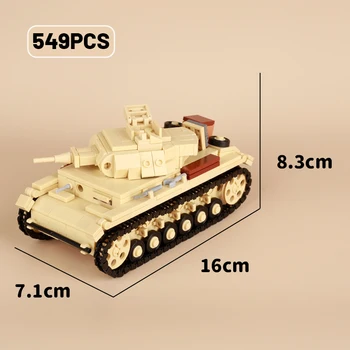 Karinės Mini Pagrindiniai kovos Tankai Blokai WW2 vokiečių Sunkvežimis Transporto SDKFZ.2 Armijos Kareivis Duomenys Ginklas Automobilio Modelį Vaikams, Žaislai