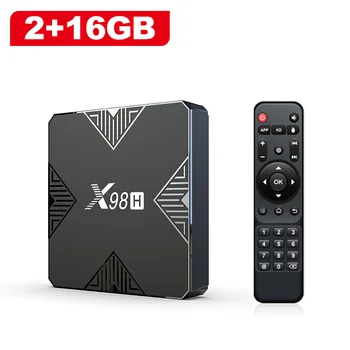 Smart TV BOX X98H Android 12 Allwinner H618 BT5.0 Wifi 2.4 G 5G 4K Media Player 