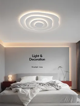 Šiuolaikinės Metinių Žiedų LED Lubų Liustra dega Gyvenamasis Kambarys Studijų Bangos Formos Dekoro Blizgesio Šiltų Namų Miegamojo Lubų Lempa