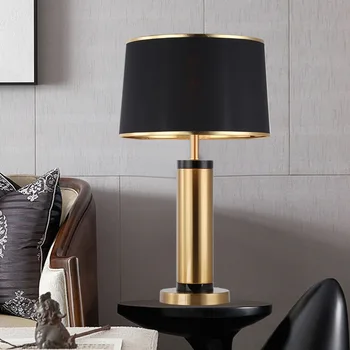 DEBBY Šiuolaikinio Juodojo Aukso Stalo Lempa LED Derliaus Kūrybos Naktiniai staleliai, Stalas Šviesos Namų Gyvenamasis Kambarys Miegamasis