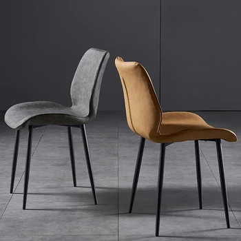 Industrial Stiliaus Odinės Kėdės Šiaurės Valgomojo Kėdės Atlošas Kėdės Paprasta Moderni Valgomojo Kėdė Individualų Valgomojo Stalas, Kėdės,