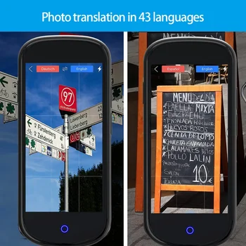 V12 Vertėjas Nešiojamų 109 Kalbų Mokymosi Kelionių Verslo Smart Momentinių Balso Teksto APP Nuotrauka Realaus laiko vertėjas