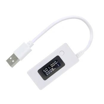 USB Mobiliojo Energijos gamybos Pajėgumų Testeris Volatage/Amperų Elektros Skaitiklio USB Testeris Mobiliojo Galia-Panel Monitor-Gabaritas Voltmeter Ammeter