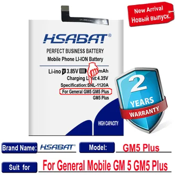 HSABAT 5050mAh Baterija Bendrojo Judriojo GM 5 GM5 Plius 5Plus