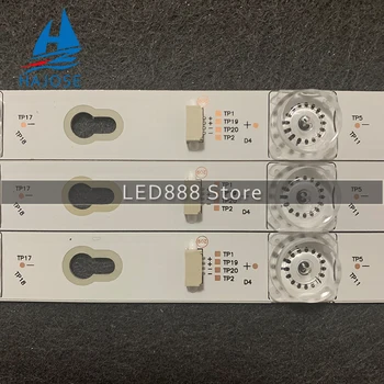 3 VNT/set 8LED LED apšvietimo juostelės Toshiba L40F3301B 40A730U 40l2600 TCL F40S5916 4 TOT_40D2900_3x8_3030C L40E5800A L40F330
