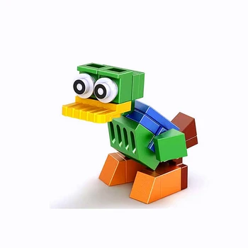 6pcs/Set Mielas Gyvūnų Žaislai 3D Paukščių Pavyzdį, Statybos Blokus 