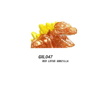 GXL047-049 PG8090 Godzilla Mažų Grūdų Blokų Surinkimas Super Godzilla Monster Mini Anime Pav Statybos Nustatyti Berniukas
