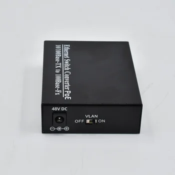 Wanglink VAIZDO POE Switch 1 Port 100Base-FX 2 Prievadų 10/100BaseTX PoE Media Converter Optinio Pluošto Jungiklis IP Kameros