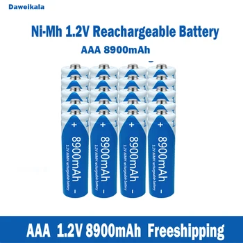 Didmeninė nikelio vandenilio AAA 1.2 V įkraunamas baterijas, didelės talpos 8900mAh KTV mikrofonai ir žaislas baterijos