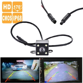 3Pcs 5 Pin Automobilio Galinio vaizdo Kamera, Atbulinės 170 Laipsnių Plataus Kampo Įrašymo Stovėjimo Vandeniui Naktinio Matymo Vaizdo Kamera