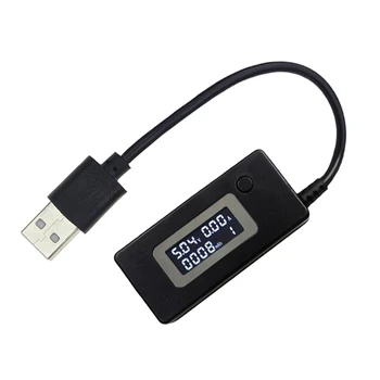 USB Mobiliojo Energijos gamybos Pajėgumų Testeris Volatage/Amperų Elektros Skaitiklio USB Testeris Mobiliojo Galia-Panel Monitor-Gabaritas Voltmeter Ammeter