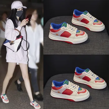 Studentų Korėjos Balti Bateliai Moterims Pavasario Rudens Orui Platforma Sportbačiai Moterys Mados Atsitiktinis Zapatos De Mujer