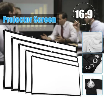 120inch Projekcijos Ekrano Nešiojamas, Sulankstomas Projekcijos Ekranas HD projektoriaus ekranas Poliesteris projektoriaus ekrane Office home
