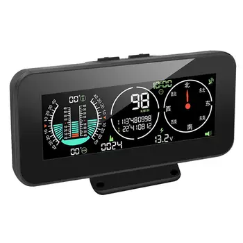Automobilių Kompasas Inclinometer Mini HUD Heads up Display GPS Spidometras Ekranas Greitis