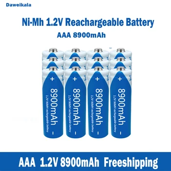 Didmeninė nikelio vandenilio AAA 1.2 V įkraunamas baterijas, didelės talpos 8900mAh KTV mikrofonai ir žaislas baterijos
