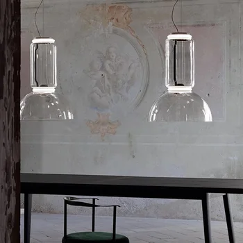 Šiuolaikinių Led Laiko Tunelį Sieniniai šviestuvai stiklo sujungimas Kabo lempa Gyvenimo Valgomasis Parduotuvėje Loft Namų Dekoro Blizgesį Įrenginiai