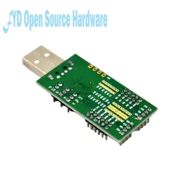 USB UART I2C SPI su 4-way ADC 4-way PWM 8 skaitmeniniai IO ir nRF2401 bandymo programine įranga