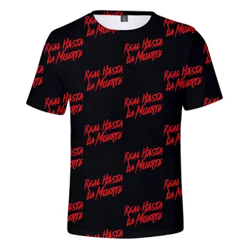 Anuel AA T-shirt Nekilnojamojo Hasta La Muerte 3D Spausdinimo Streetwear Vyrai Moterys Mados Negabaritinių Marškinėliai Reperis, Dainininkas Hip-Hop Marškinėlius Viršūnės