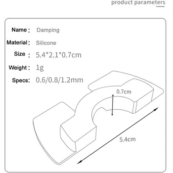 3Pcs Slopinimo Guminės Pagalvėlės Tarpiklis Vibracijos Elektrinis Motoroleris, Priedai Polių Priekinės Šakės Vibracijos Xiaomi M365/Pro