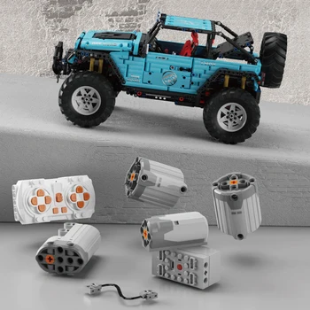 Blokai 1782pcs SS Aukštos TechModel Plytų Jeep Automobilių Technologijų studijų GameDIY Vaikams Kalėdų Dovanos