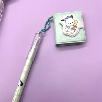 36pcs Sanrio Pakabukas Mini Notepad Gelio Rašiklių Rinkinys Hello Kitty Cinnamoroll Kuromi Neutralus Pen Mokyklos Raštinės Reikmenų Didmeninė