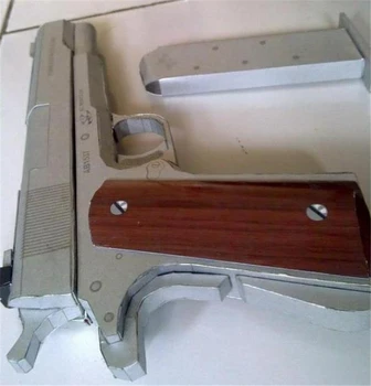1:1 Masto Ginklą Popierius Modelis Colt M1911 Pistoletas 