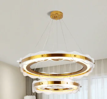 Šviestuvai LED pakabukas lempa, Modernūs, prabangūs Krištolo Žiedai gyvenamojo Kambario, Valgomojo, Miegamojo Turas Virtuvės Dekoro Patalpų Šviesos Žibintai